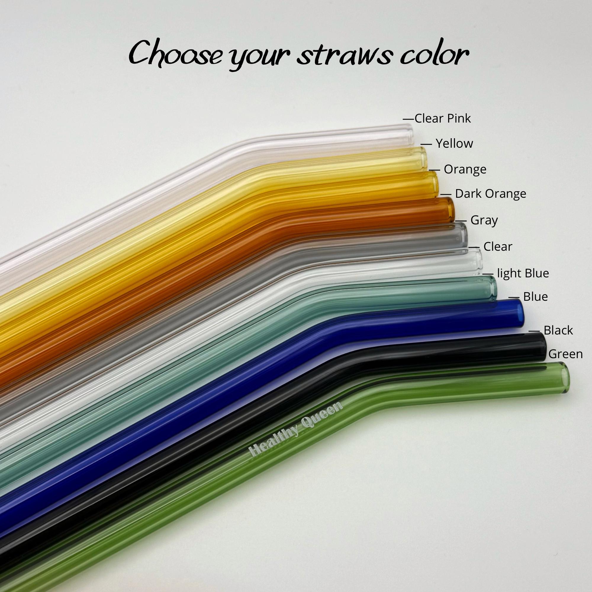 Personalized Engraved Glass Straws: Reusable Eco-friendly Drinking ...