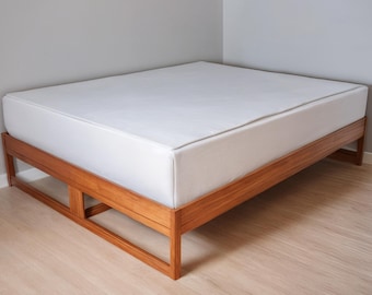 Modern Queen Platform Bed Frame Woodworking Plan (PDF File)