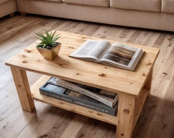 Beginner Coffee Table Plan: DIY Woodworking, Step-by-Step (PDF Download)