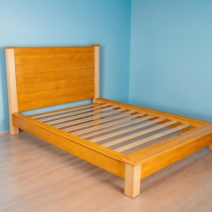 DIY Full Size Bed Frame Plan: Low Profile Woodworking (PDF File)