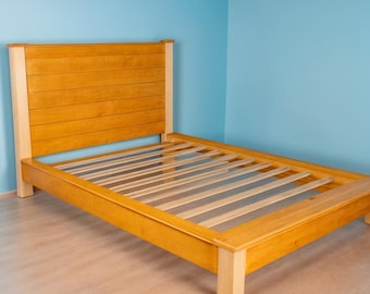 Full Size Bed Plan: Low Profile Woodworking (PDF Download)