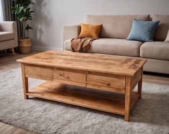 Projetos de mesa de centro estilo fazenda para fazer você mesmo - Download instantâneo