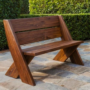DIY Outdoor Bench Plans: Woodworking Build Plans (PDF)