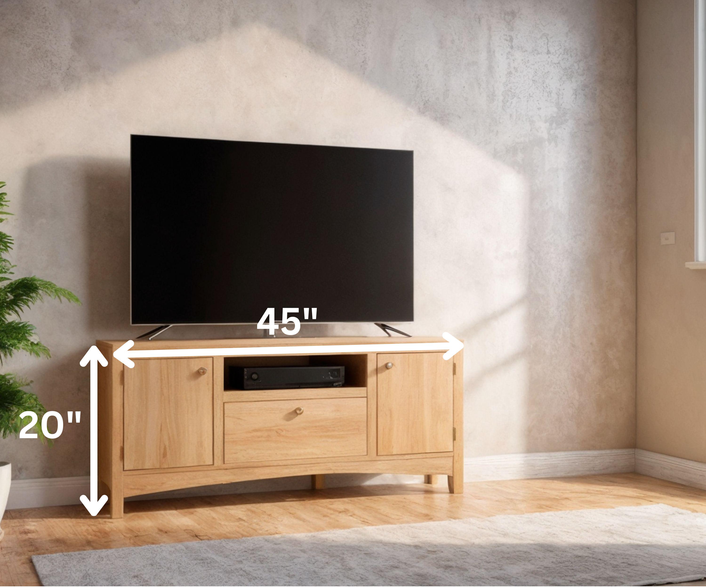 Corner Media Console Plan, Woodworking Plans (PDF Download) - Etsy