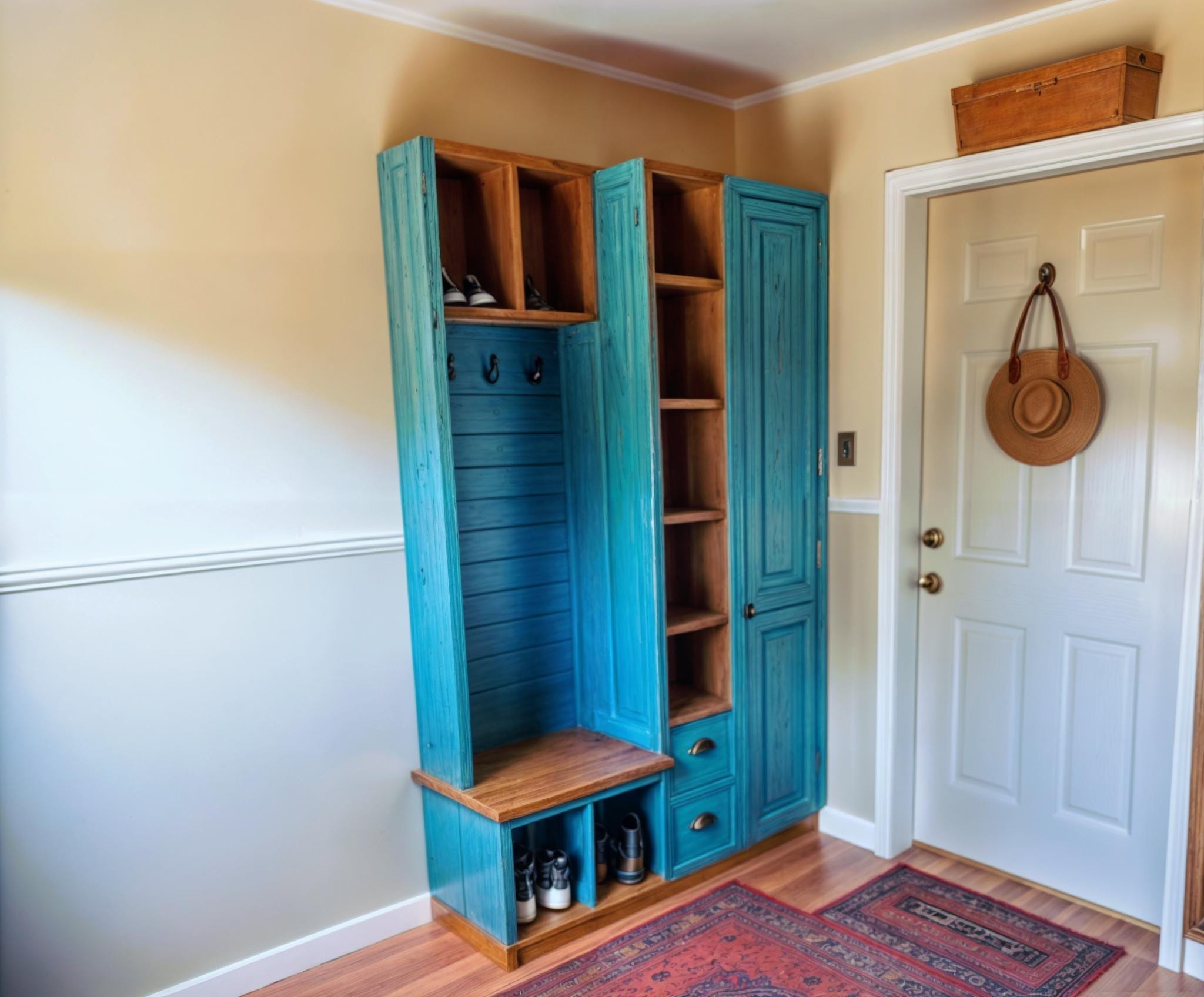 DIY Hall Tree Bench Build Plan: Mudroom Organizer (digital Download) - Etsy