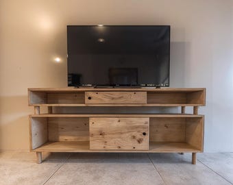 TV Console Plans – DIY Wood Media Console (PDF Download)