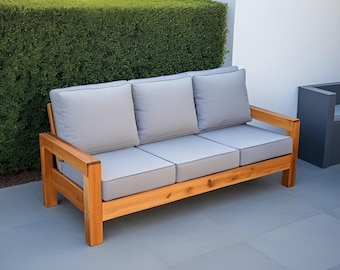DIY Wooden Outdoor Sofa Build Plan: Patio Furniture (PDF File)