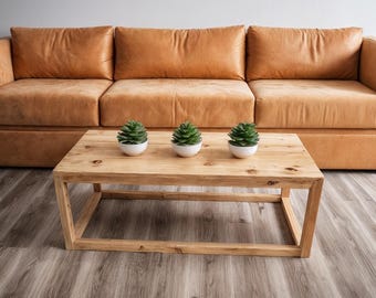 Outdoor Wood Coffee Table DIY Plans – Modern Furniture Woodworking, Imperial & Metric (PDF Download)
