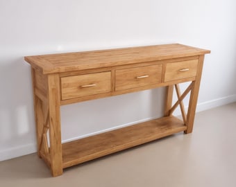 DIY Console Table Build Plans – Woodworking Furniture Plans (PDF)