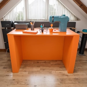 DIY Craft Table – Foldable Transforming Table, office desk work bench, Collapsible Desk for Crafting & Sewing, l Shape desk