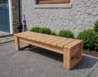 Outdoor Bench Plans: 6ft  Woodworking Plans (PDF Download)