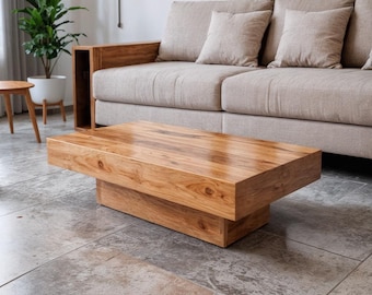 Modern Coffee Table Plan: Waterfall Design, Woodworking (PDF Download)