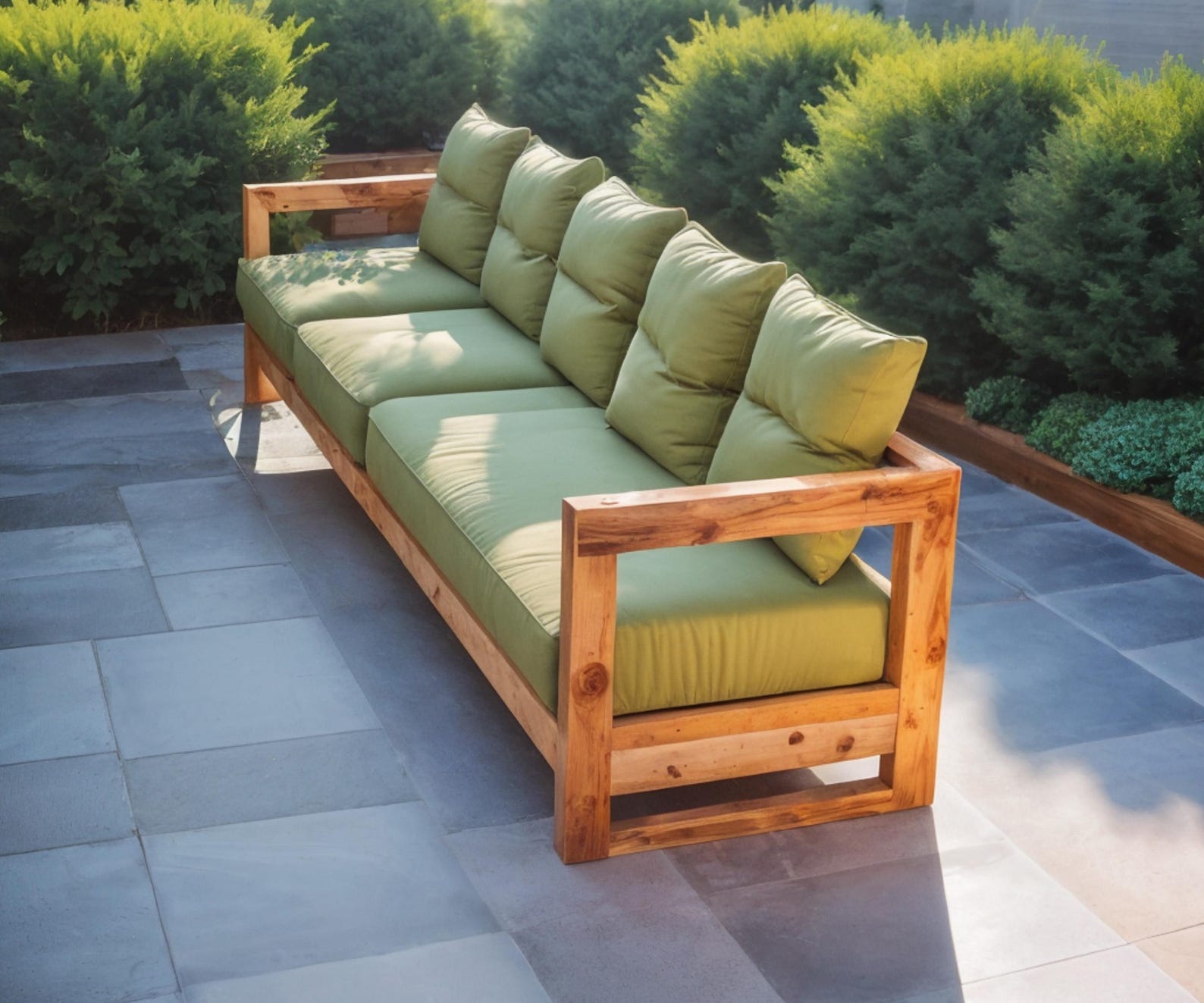 Outdoor Sofa Plan: Minimalist Patio Furniture (PDF Download) - Etsy