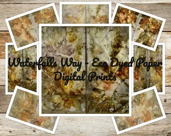 Eco Dyed Paper Prints - Digital Pack