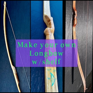 Made to order Longbow W/Shelf, See "Add Personalization" to create your Bow, made to your Specifications, Special Requests Welcome