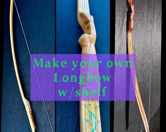Made to order Longbow W/Shelf, See "Add Personalization" to create your Bow, made to your Specifications, Special Requests Welcome