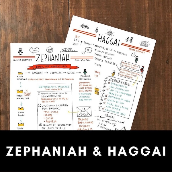 Zephaniah & Haggai Printables