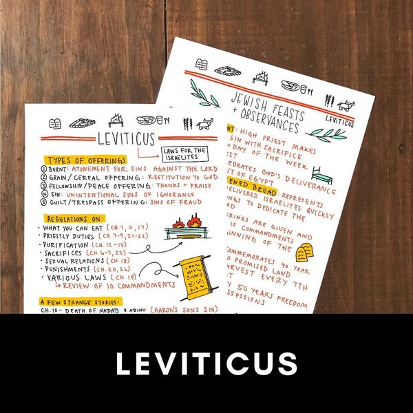 Leviticus Printables