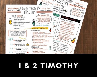 1 & 2 Timothy Printables