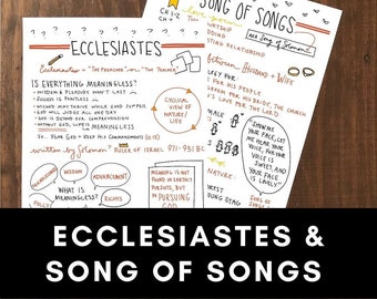 Ecclesiastes & Song of Songs Printables