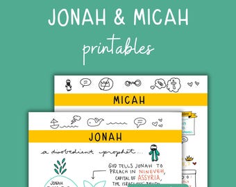 Jonah and Micah SIMPLE Notes (Digital)
