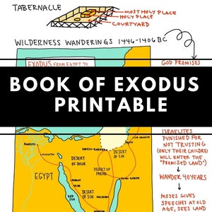 Printable Exodus Outline for Bible Study | Etsy