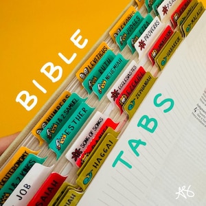 Illustrated Bible Tabs | Old + New Testament Set