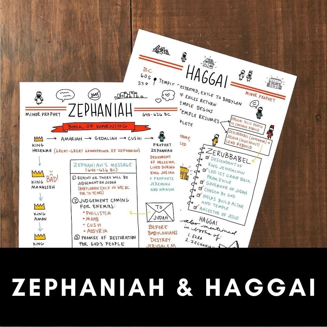 Zephaniah &amp; Haggai Printables - Etsy