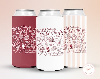 Wild Wild Wife Bachelorette Party Can Cooler, Wild Wild Wifey Favor, Last Rodeo Bachelorette Drink Sleeve, Country Western Bachelorette Gift