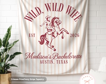 Wild Wild Wife Bachelorette Banner, Wild Wild Wifey Bachelorette Decor, Last Rodeo Backdrop, Country Western Bachelorette Decorations