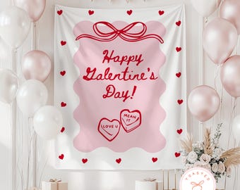 Custom Galentines Day Banner, Personalized Galentines Party Backdrop, Girls Night Valentines Day Sign, Galentines Bachelorette Decorations