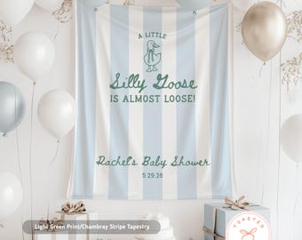 New Silly Goose Baby Shower Banner, Silly Goose Is Almost Loose Decor, Silly Goose About To Be Loose Backdrop, Goose Baby Sprinkle Sign