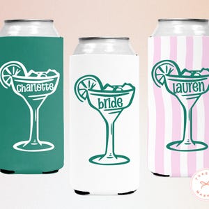 Personalized Final Fiesta Bachelorette Party Can Coolers, Custom Name Margs and Matrimony Can Coozie, Margarita Veil Bach Party Favors Decor