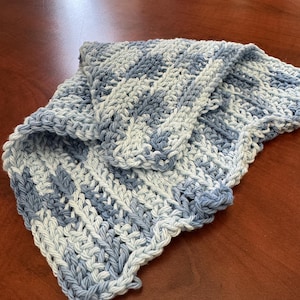Grandma Hall’s Dish Towel - Denim 2 - Wash cloth - Pot holder - Hand made