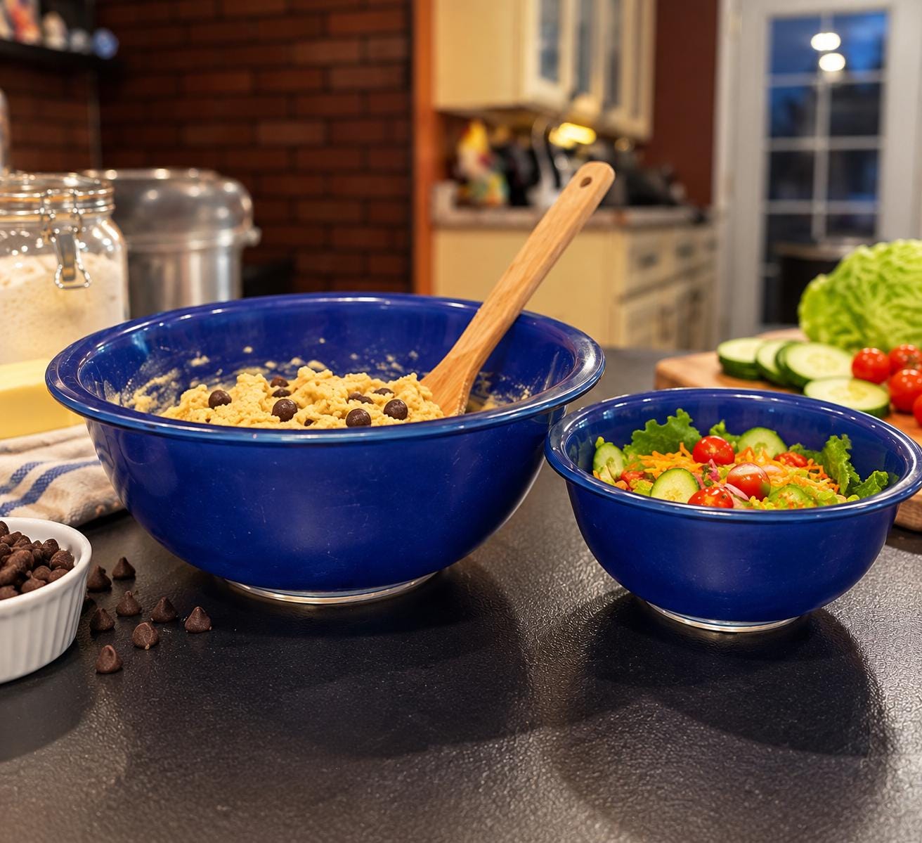 Pyrex Blue Mixing Bowl Set - Etsy