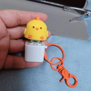 Bobo Chicken Car Keychain Men's Schoolbag Pendant Doll Keychain Women's