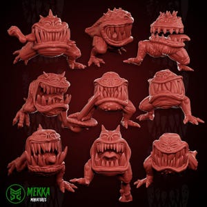 10 Wild Chompaz by Mekka Miniatures (Set 1) Resin Goblin Beast Orc Pet (28mm/32mm Ork Miniatures) (28mm/32mm Wargaming)