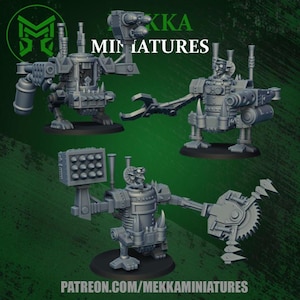 Killer Kans by Mekka Miniatures (28mm/32mm Ork Miniatures) (28mm/32mm Wargaming)