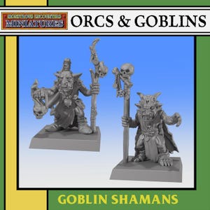 ORCS & GOBLINS: Goblin Shamans by Monstrous Encounters (28mm/32mm)