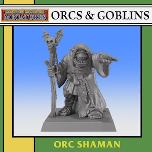 ORCS & GOBLINS: Orc Shaman by Monstrous Encounters (28mm/32mm)