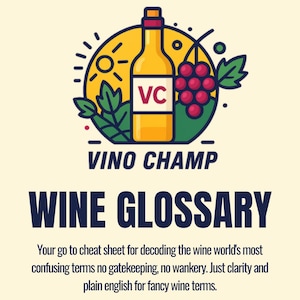 Glossaire imprimable du vin | Aide-mémoire sur le vin |  Cadeau pour amateur de vin | Éducation au vin Télécharger | Explication des termes relatifs au vin