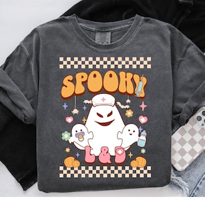Labor and Delivery Halloween Nurse Shirt, Comfort Colors, Spooky L&D Nurse Shirt, Cute OB Nurse Shirt, Labor and Delivery Nurse Gift