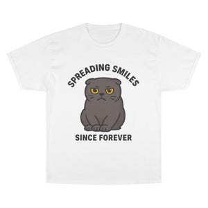 Cat Scottishfold Beruta Character Champion T-Shirt, Cute Kitten Tee, Animal Lover Gift, Cat Mom Shirt, Funny Cat Graphic Tee