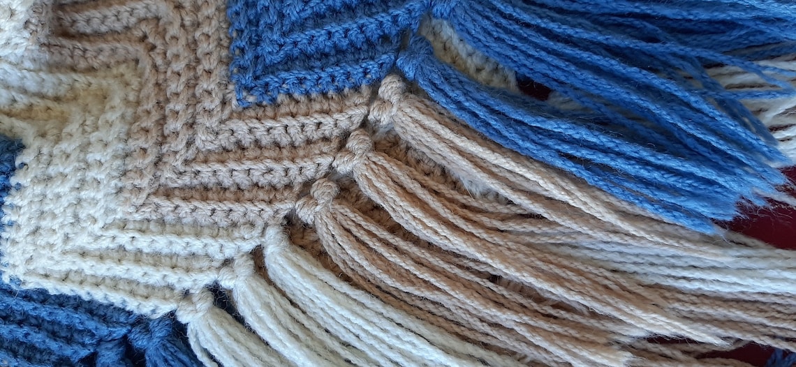 Crochet Blanket/throw/knee Rug for Beginners Digital PDF Instant