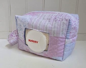 Pastel Patchwork Diaper and Wipe Pouch | Quick On The Go Diaper Bag | Diaper Pouch | Diaper Bag | Baby Shower Gift | Handmade