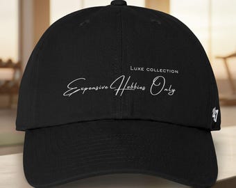 Dure hobby's Hat Luxe Collection Geborduurde Dad Cap voor verzamelaars, hobbyisten en luxe streetwear