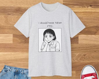 T-shirt met aftakas: grappige manga-werkkleding