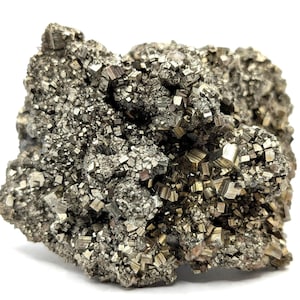 395 gramsHuge Pyrite Crystal Specimen with Quartz, High Quality Display, Mexican Mineral Collection, 10.2 x 6.4 x 9.1 cm
