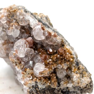 Gemmy Red Vanadinite Crystals on Matrix, Mexican Mineral Collection