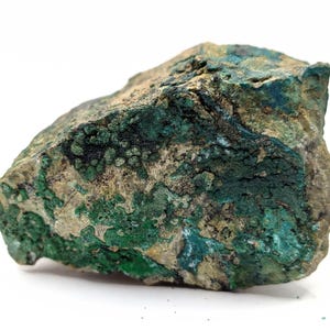 270 g. Green Conichalcite Crystals on Matrix, 9.9 x 4.6 x 6.1 cm